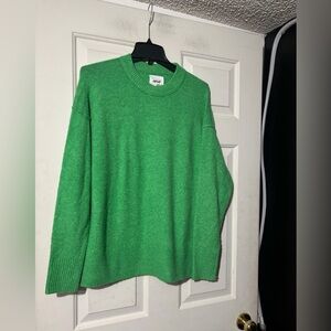 Aerie green oversized sweater